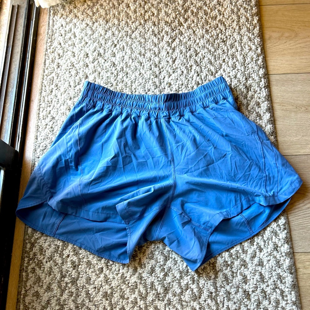 Lululemon Athletica Blue Athletic Shorts Moisture-Wicking